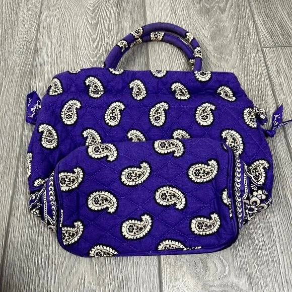 Vera Bradley Angle Tote Bag in "Simply Violet" Pattern - Picture 5 of 5